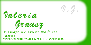 valeria grausz business card